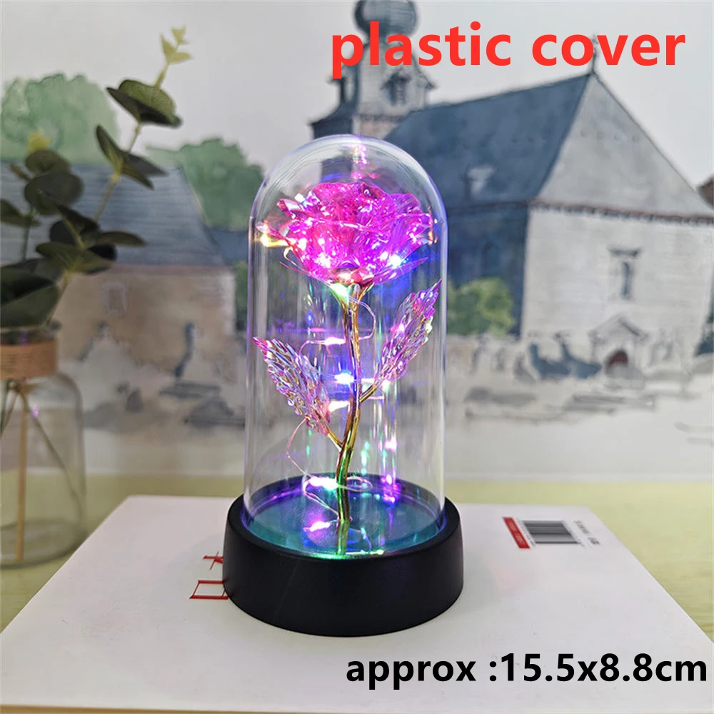 LED Galaxy Rose Artificial Flowers - Wedding, Valentine's, and Mother's Day Decoration Gift (Battery Not Included)