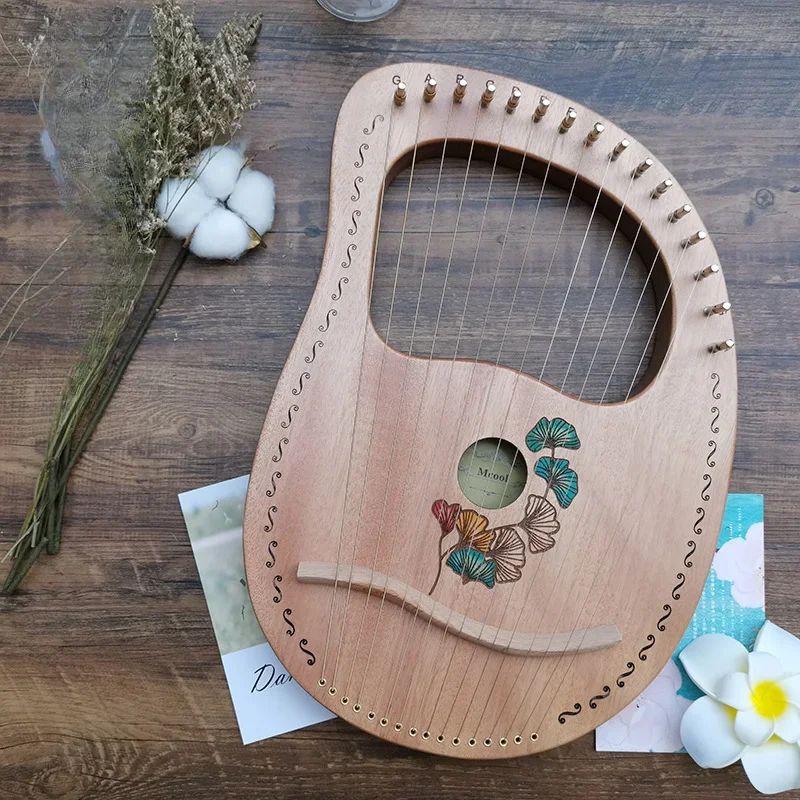 Single-board Lyar Beginner Lille Lira Sound Niche wood Instrument Harp Retro folk play Musical Stringed Instruments