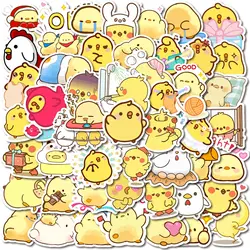 50pcs Chicken Stickers Cute Yellow Stickers, Handmade Kawaii Stickers for Laptop, Easter Gift for Birthday Party Favor
