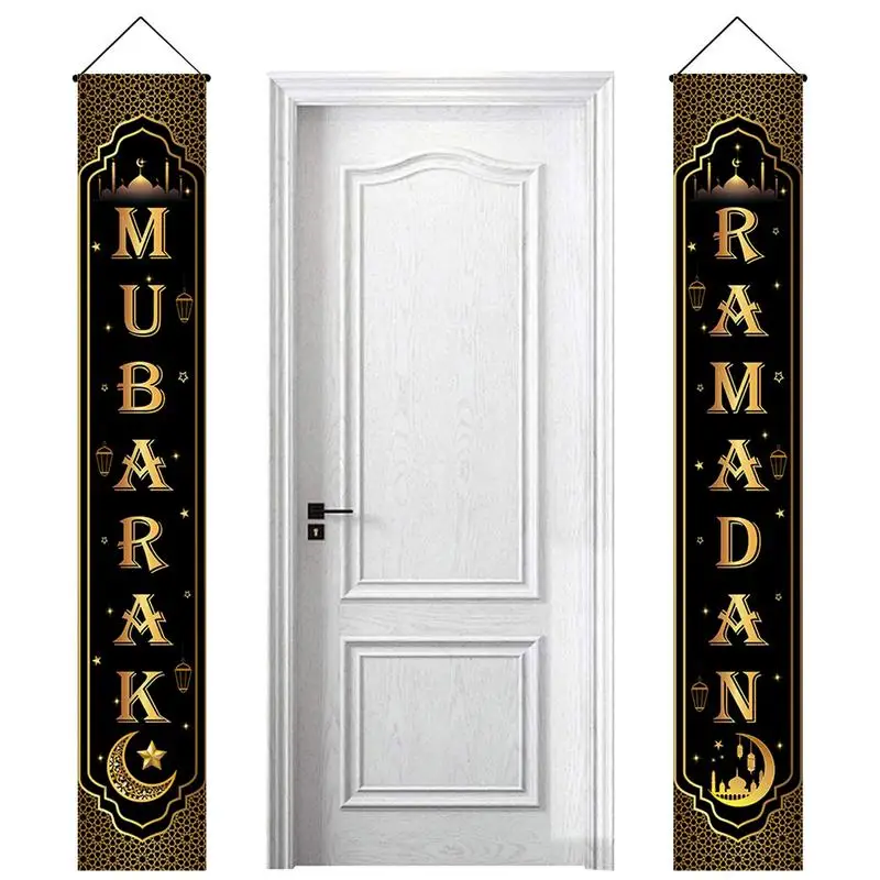 Eid Door Banner Eid Festival Celebration Hang Decor Eid Festival Celebration Hang Welcome Portico Sign For Party Garden Home