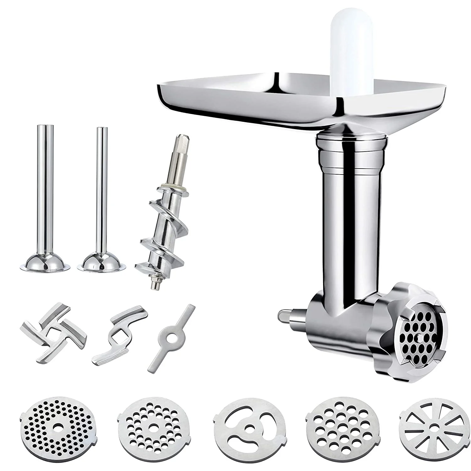 

Durable Meat Grinder Accessories for KitchenAid Bench Mixers with Sausage Filling Tube/Food Processor Accessories