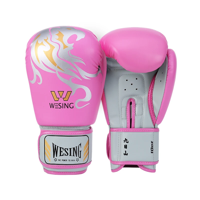 Wesing 8-16oz kids adult MMA Muay Thai boxing gloves wushu martial arts kickboxing training mitts equipment EO