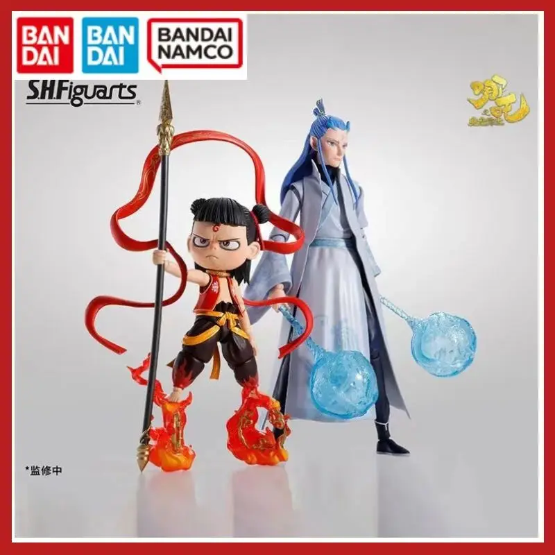 Genuine Bandai Shf Limited Edition Nezha Birth Of The Demon Nezha Hot Wheel Ao Bing Model Cross-Dressing Doll Model Gift