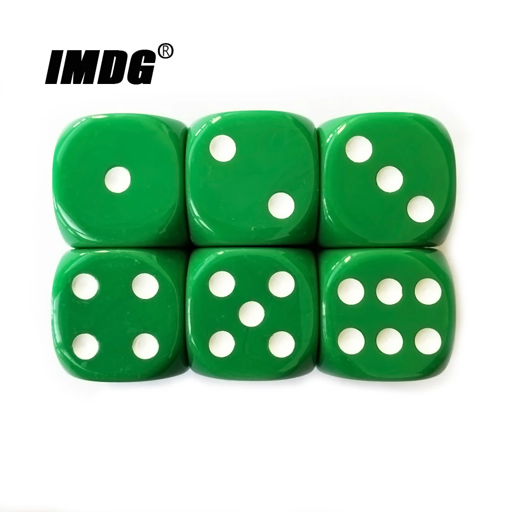 Acrylic Dice Game Dice Dice Set 6pcs/pack 25mm Round Corner