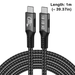 Ultra High - Speed 240W USB - C Fast Charging and 8K Data Transfer Cable (1m)