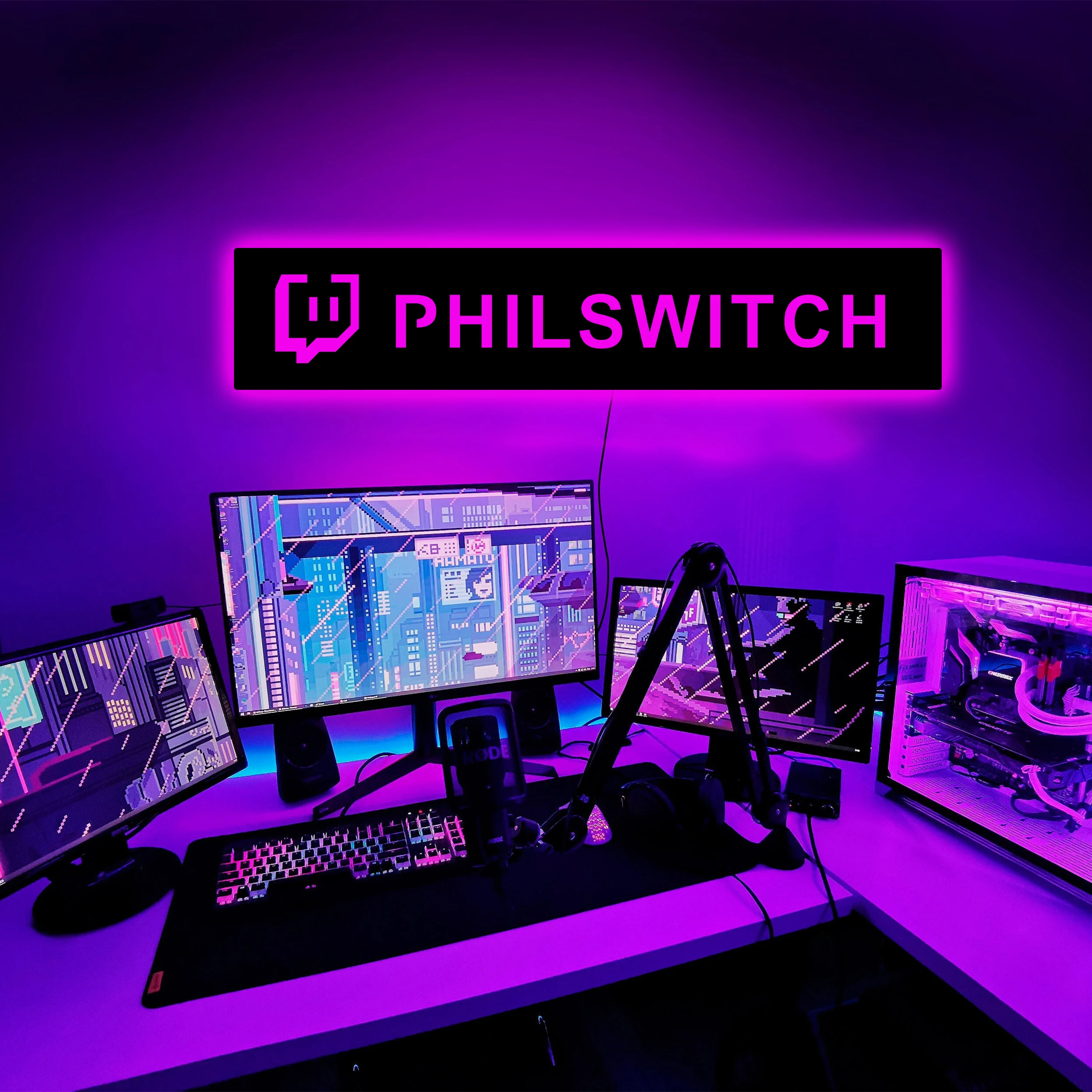 Personnalisé Gamer Tag Pour Twitch Applique Personnalisée En Bois Led Lampe  Usb Night Light Télécommande Pour Changer De Couleur Gamer Tag Neon Sign  Décorations De Veilleuse De Salle De Jeux Veilleuses 