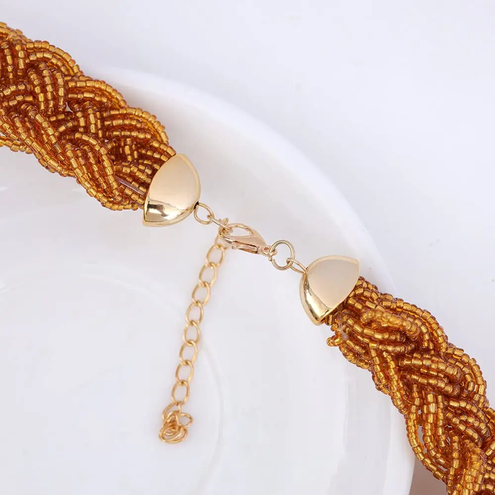 Wosois African Choker Necklace – Bold Boho Statement Jewelry - View #2