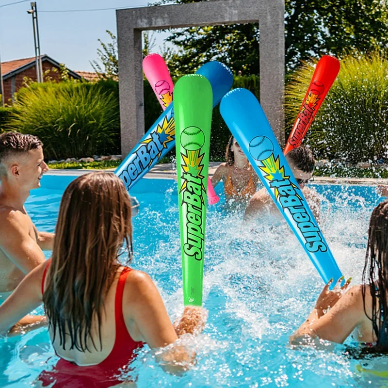 6Pcs/Set Inflatable Baseball Bat Inflatable Hammer Stick Balloon Toy Carnival Party Kids Birthday Gifts Pool Water Game Toy 4