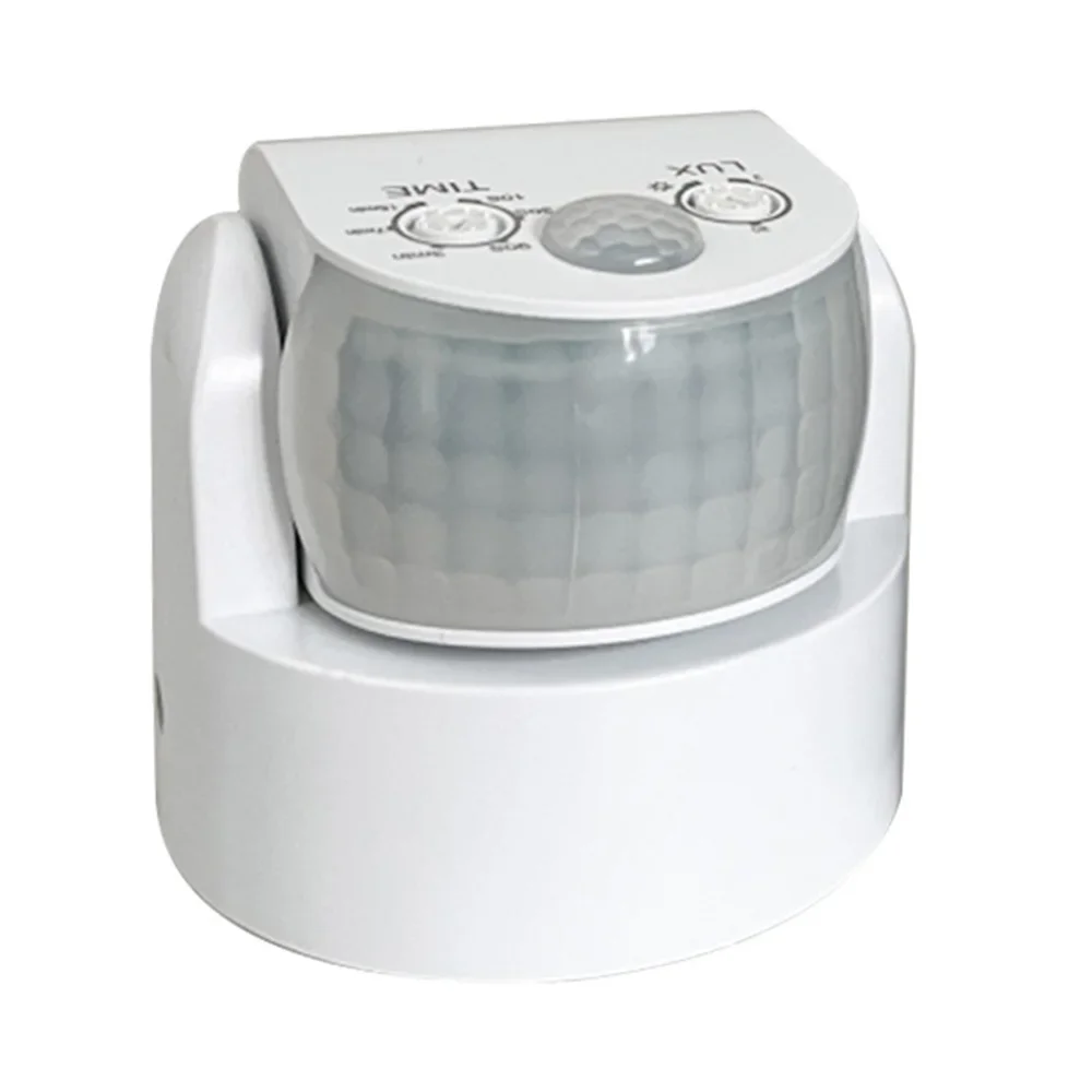 Dual-Head Outdoor Infrared Motion Sensor Light Switch, Waterproof, 220V-240V, 180° Detection Angle