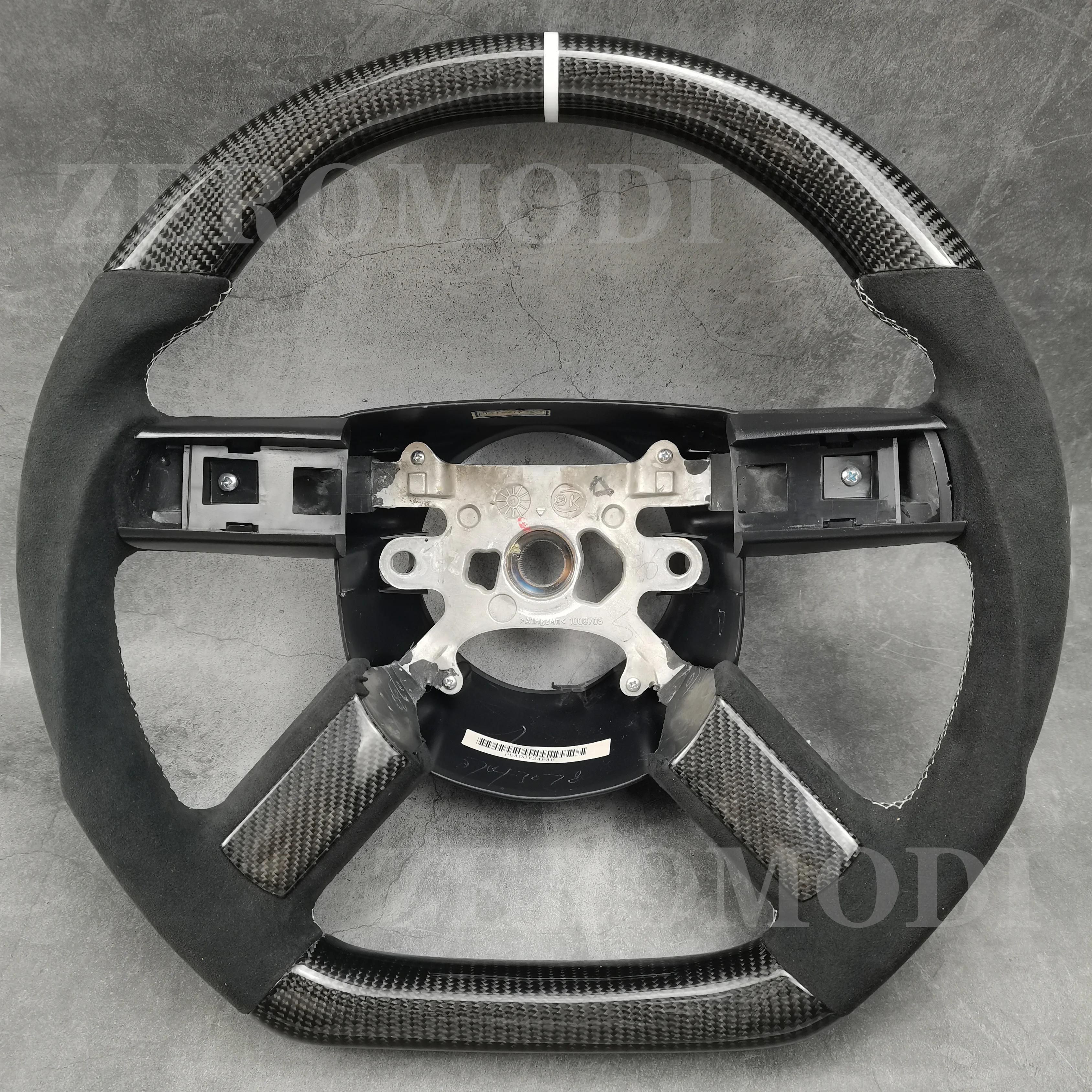 

Custom Steering Wheel Flat New Carbon Leather For Charger Dodge Chrysler 300C