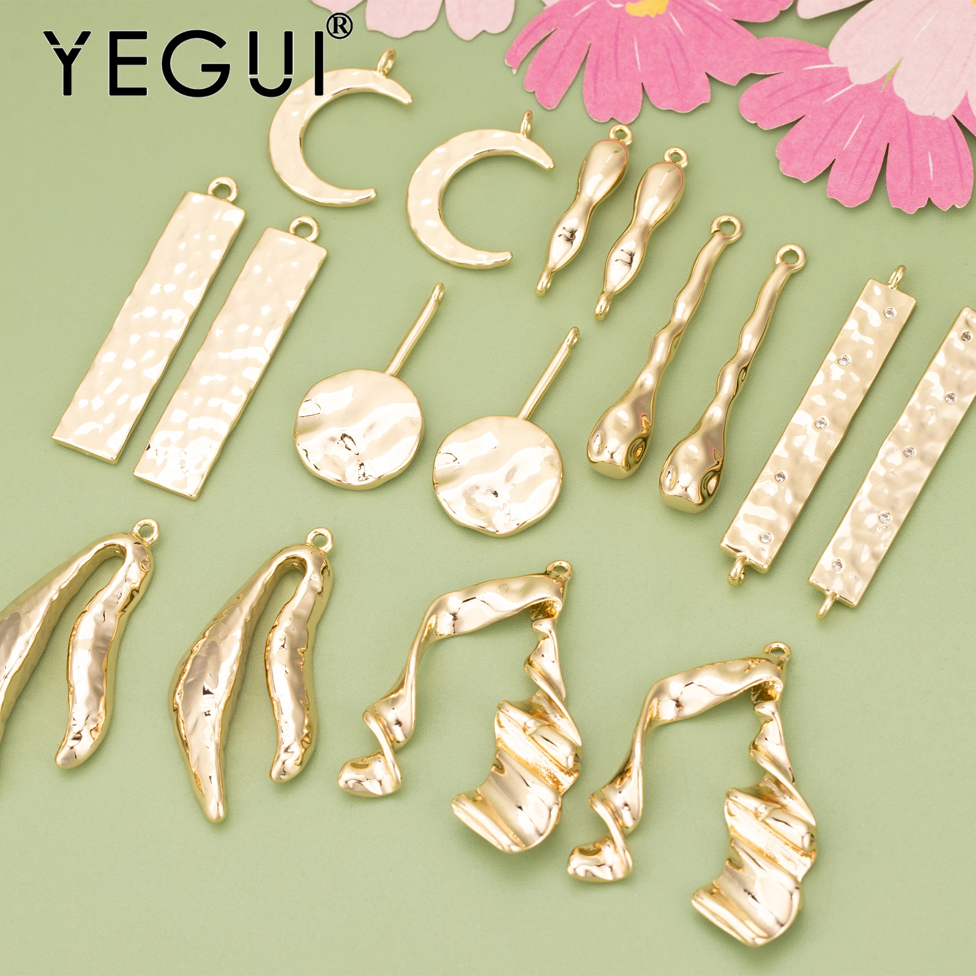 

YEGUI MD69,jewelry accessories,18k gold rhodium plated,copper,nickel free,hand made,charms,diy pendants,jewelry making,6pcs/lot