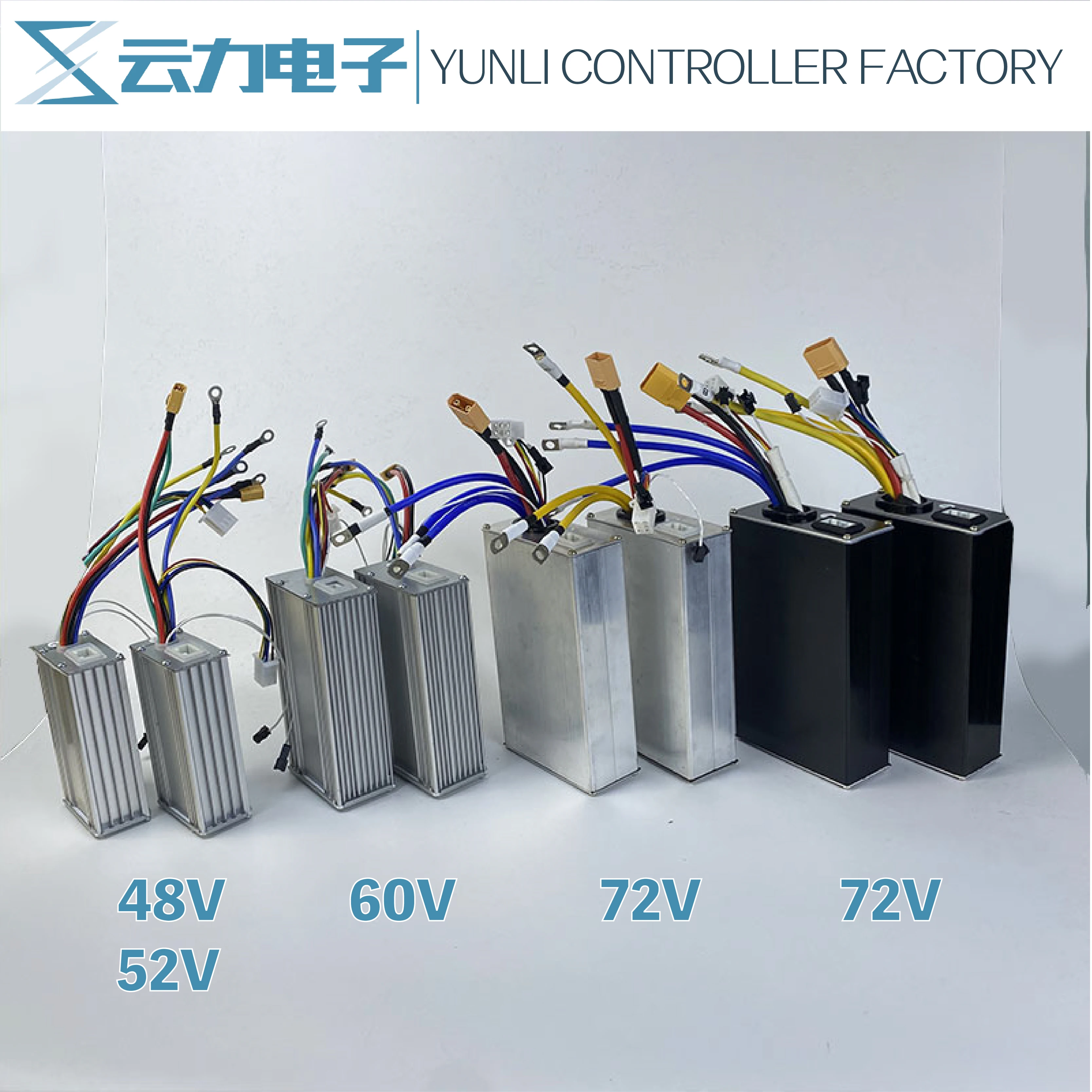 CB1 9MOSFET 52V28A 48V25A Escooter Kits Spare Parts 1200W Brushless Controller YUNLI