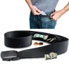 Travel Cash Anti Theft Belt Waist Bag Women Portable Hidden Money Strap Belt Wallet Waist Pack Men Secret Hiding Belt 120cm 1