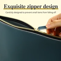 Dossier de fichiers A4 d'affaires en cuir, sac à documents à fermeture éclair, organisateur de fichiers de contrat, porte-documents, sac pour le stockage de contrat/factures 5