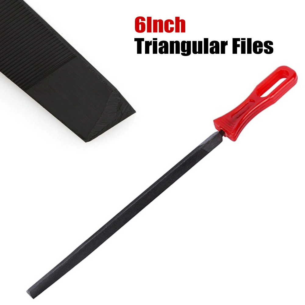 Description Picture 3 of itemSaw Accessories Triangular File Steel 230mm Triangle Used On Metal Wood Metal Grinding Electric Tools Accessories Versatile