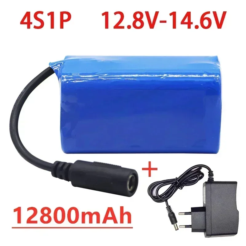 

12.8 V 12800 mAh 18650 Li-lon Battery bike lights Head lamp special battery pack DC 5.5MM