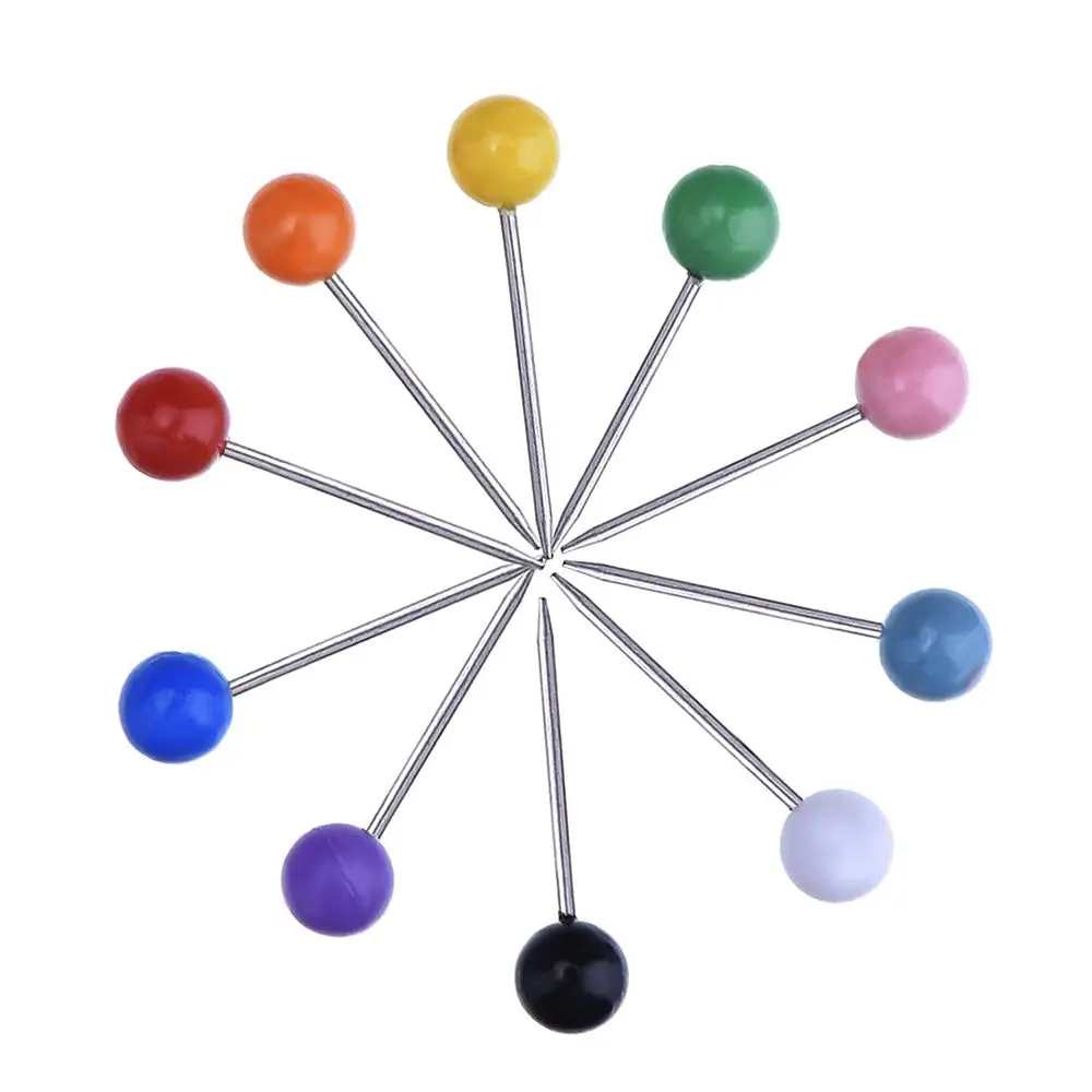 Push Pins 500 PCS/Set Map Tacks Push Pins Plastic Head with Steel Point 4mm 11mm Cork Board Safety Colored Thumbtack Office School Supply