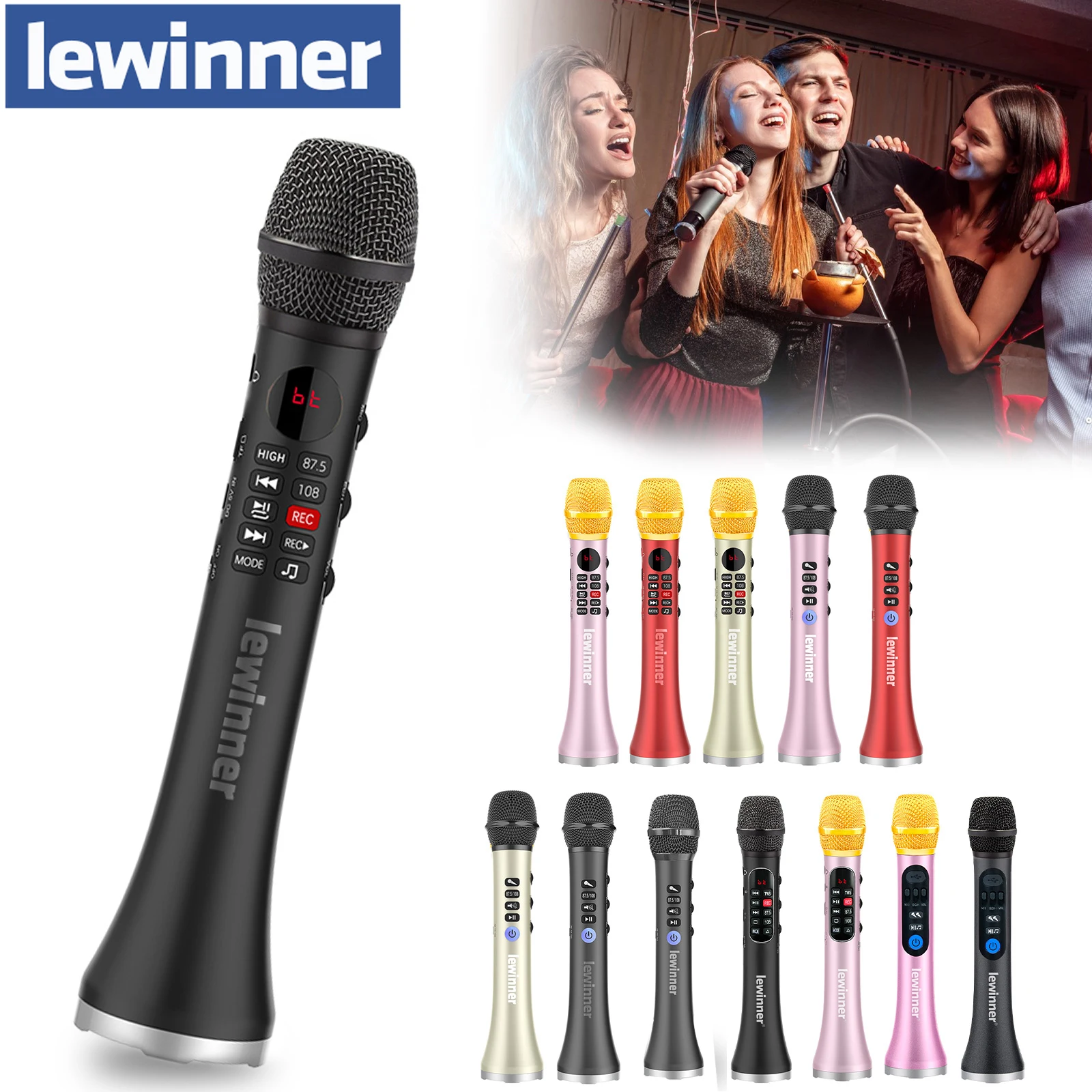 Portable Bluetooth Karaoke Microphone Speaker 30W