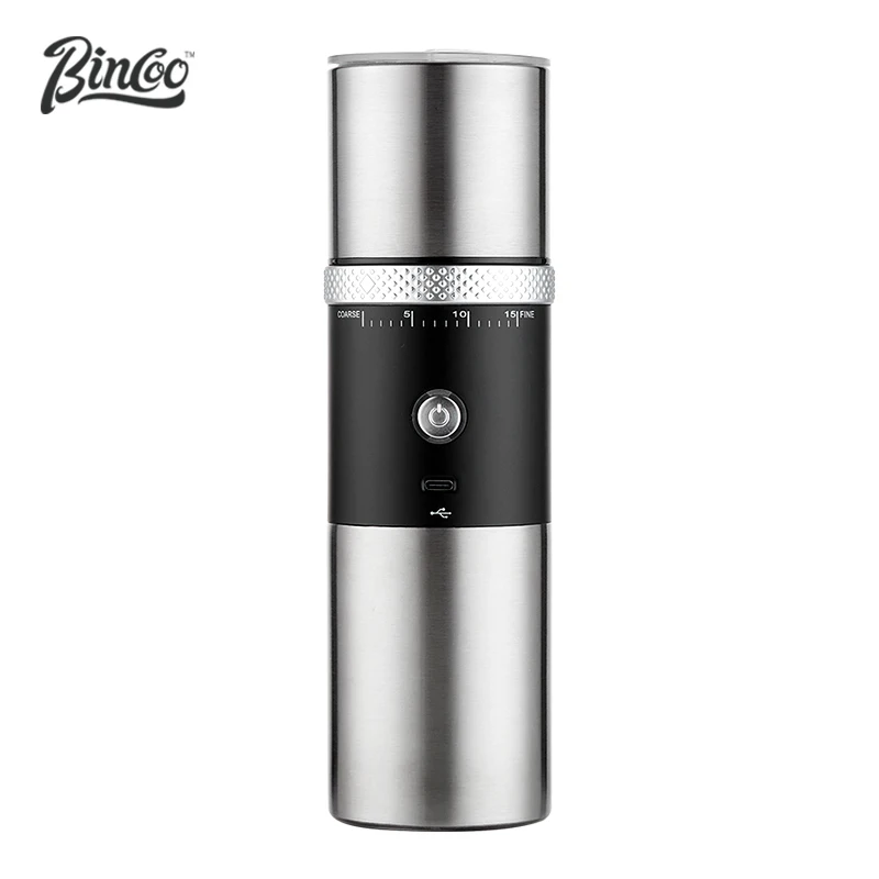 

Bincoo Portable Electric Coffee Grinder Automatic Grinding and Brewing Integral Coffee Bean Mill Stainless Steel Burr USBCharger