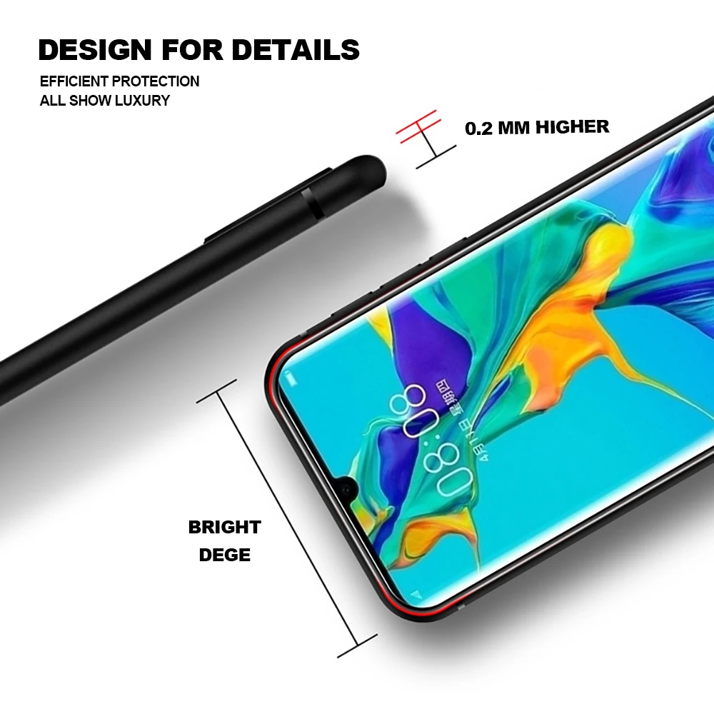 Liquid Silicone Case For Huawei P20 30 40 Pro Mate10 20 30 40 Pro Plus 40E RS Lite Soft Matte Anti-knock Phone Full Lens Covers