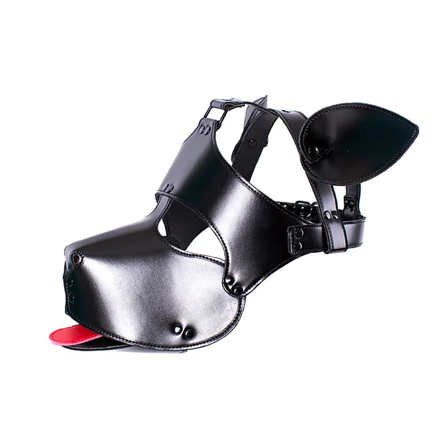 Puppy Mask Headgear and Plain Zipper Hood 4