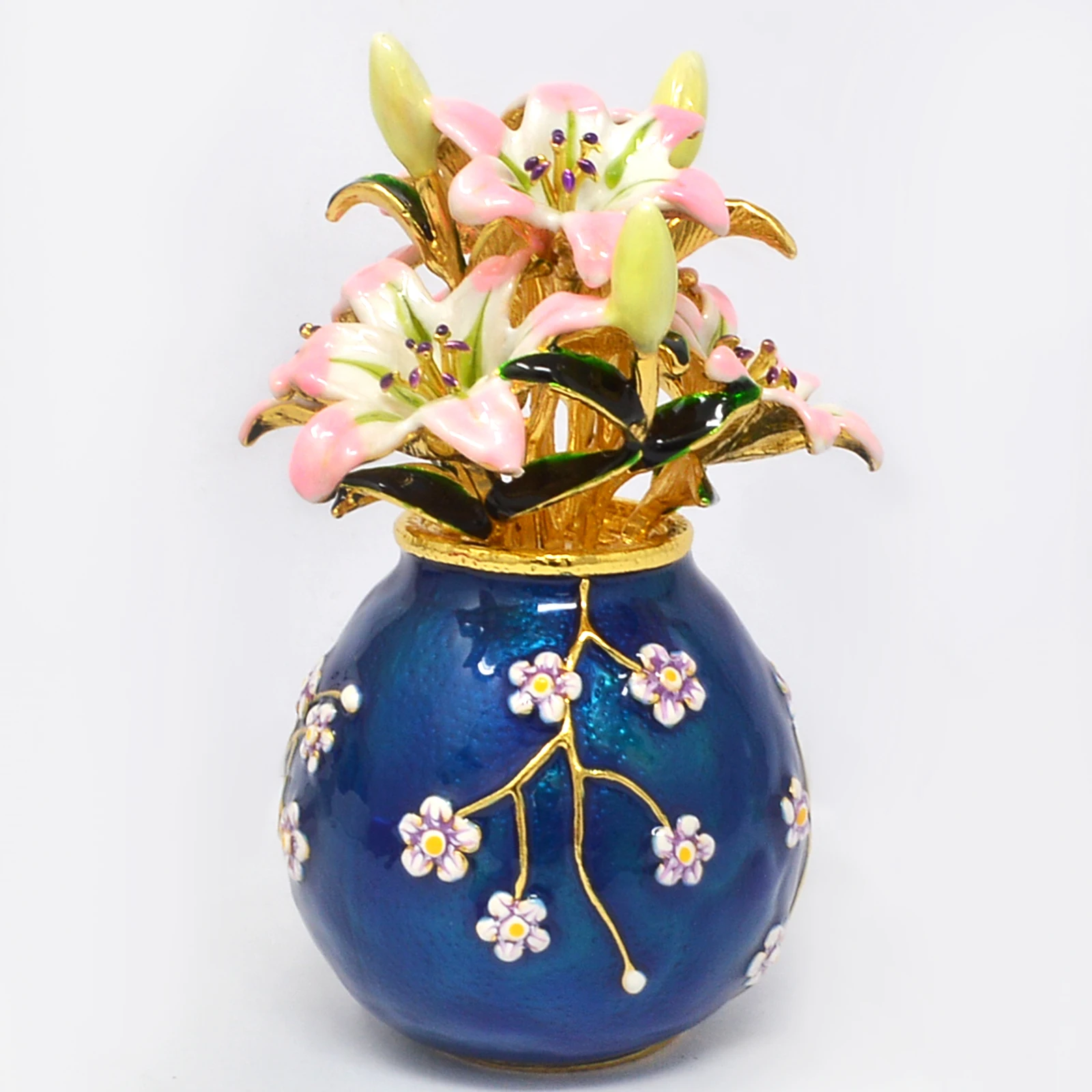2024 Feng Shui Lily Vase Double Happiness Vase With Lilies Symbol Of Peace, Harmony And Tranquility w5471 3