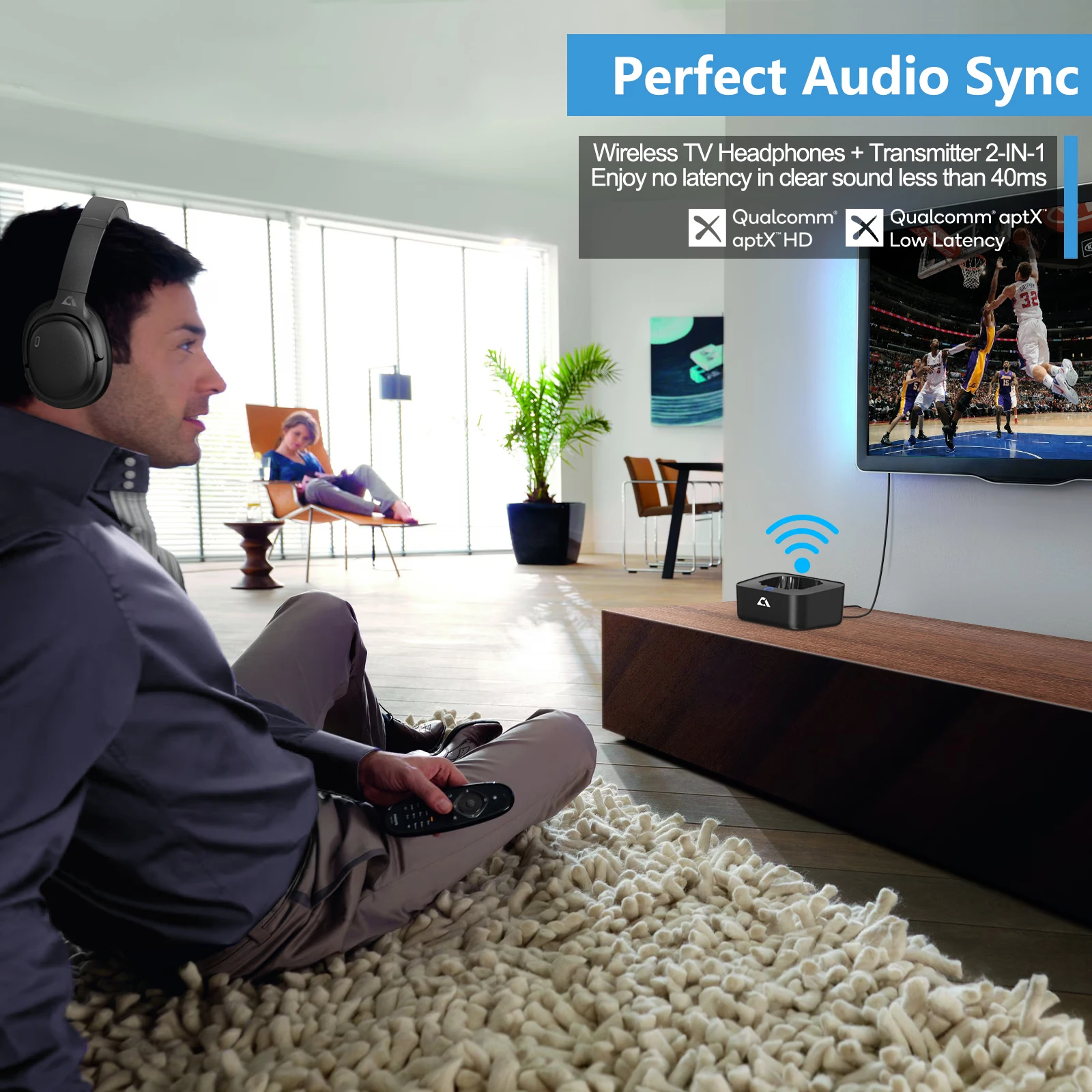 Low Latency How To Use Wireless Earbuds With Tv Avantree Opera