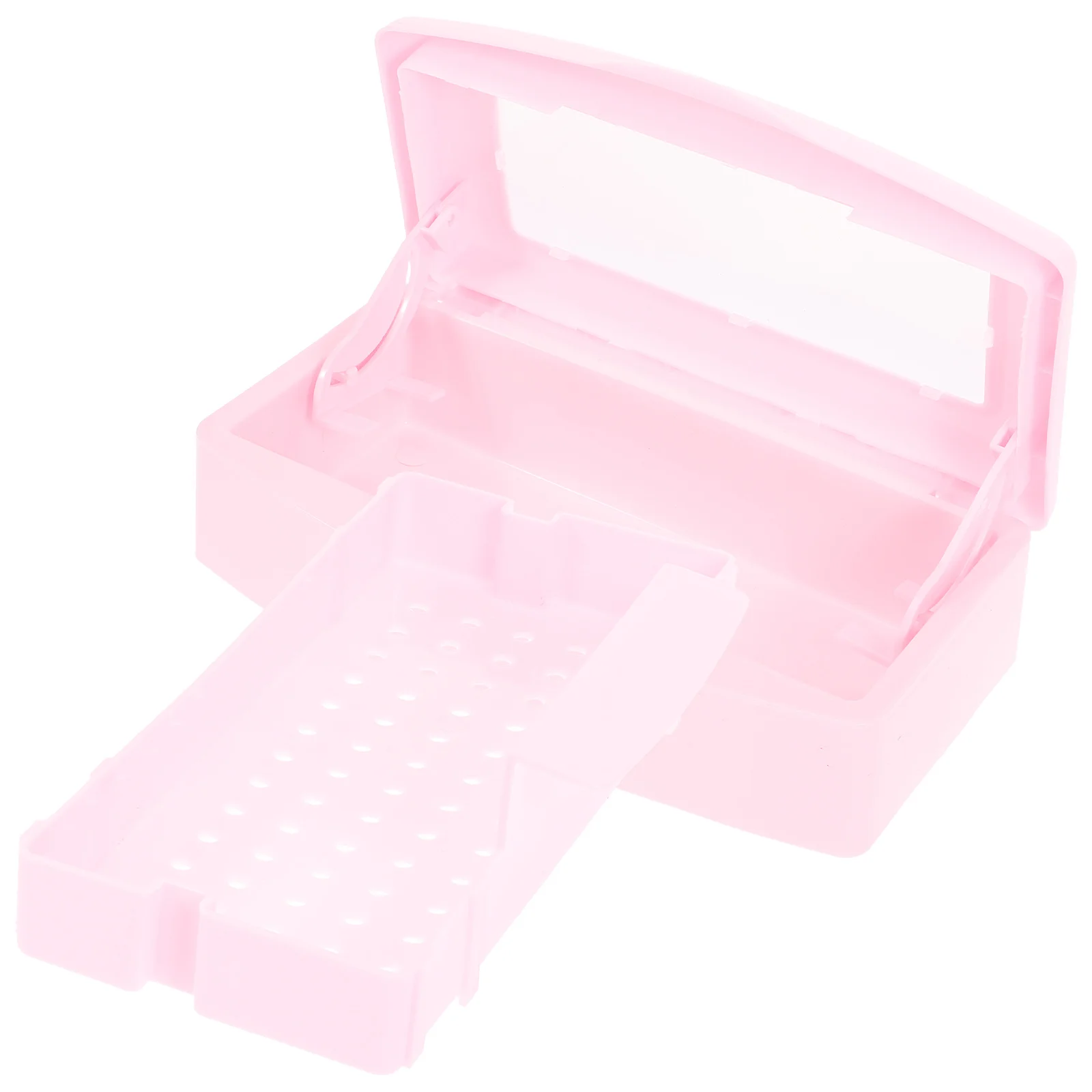 Nail Box Supply Storage Tools Sterilizer Manicure for Plastic Tray Holder Container