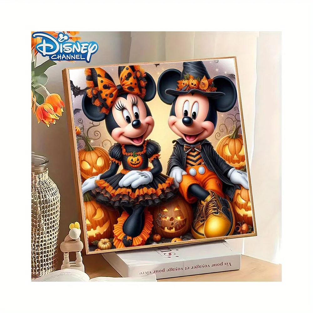 Tableau Mickey et Minnie Halloween Décoration Disney