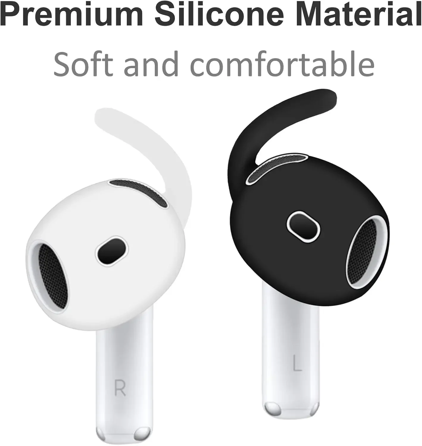 Enhanced Silicone Anti-Slip Earhooks with Secure Fit