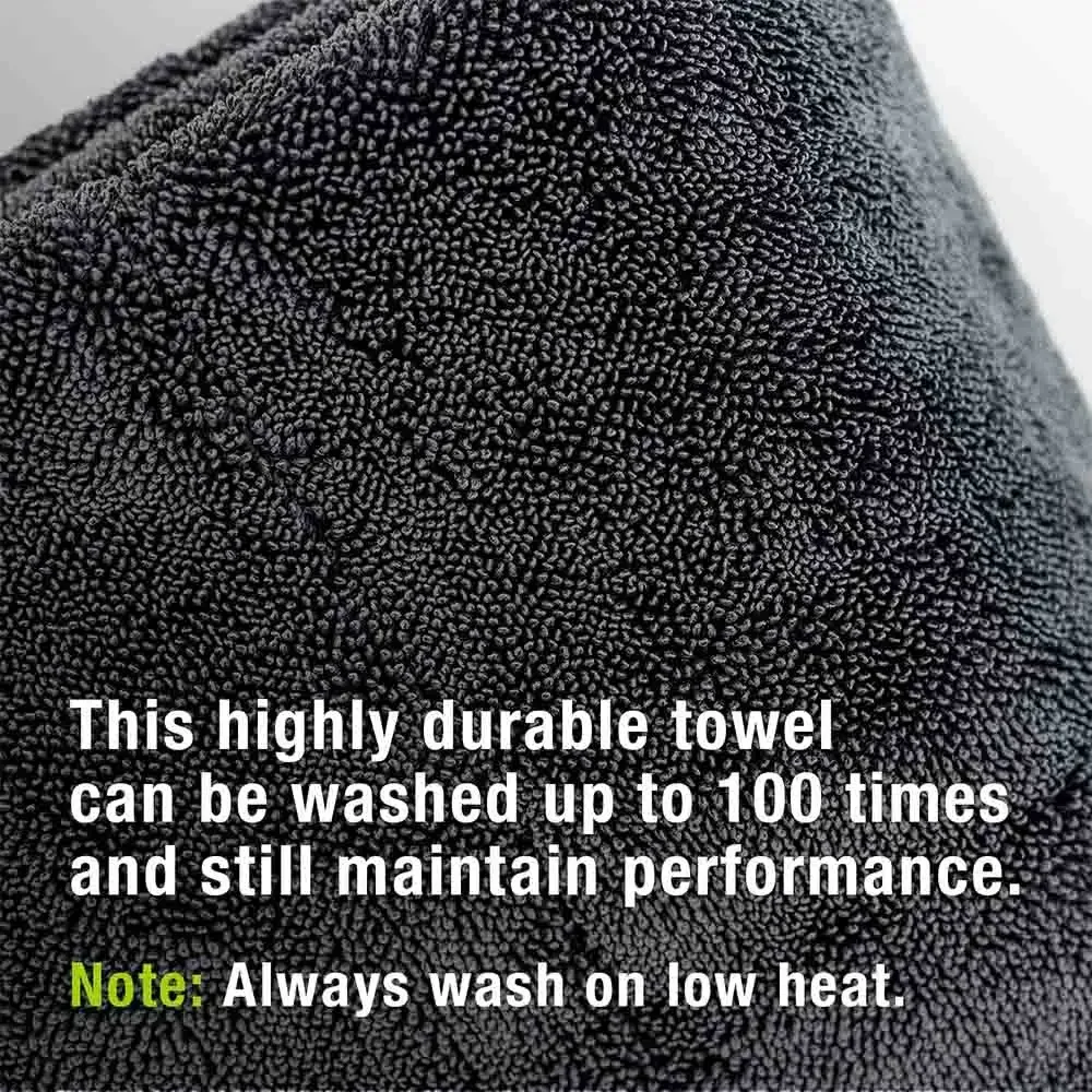 Car Twist Pile Microfiber Towel 1200GSM Cleaning Super Absorbent Drying Cloth Double Sided Twisted for Car Home Wash Detailing
