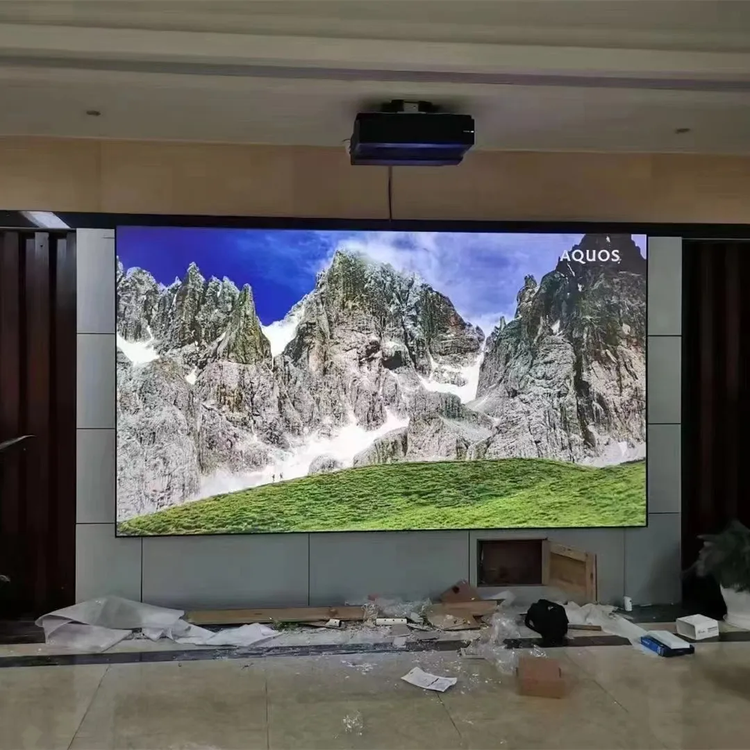 130 ''-150'' 4K T prisma Ust proiettore a lancio Ultra corto cornice fissa schermo ALR luce ambientale che respinge lo schermo di proiezione - immagine 6
