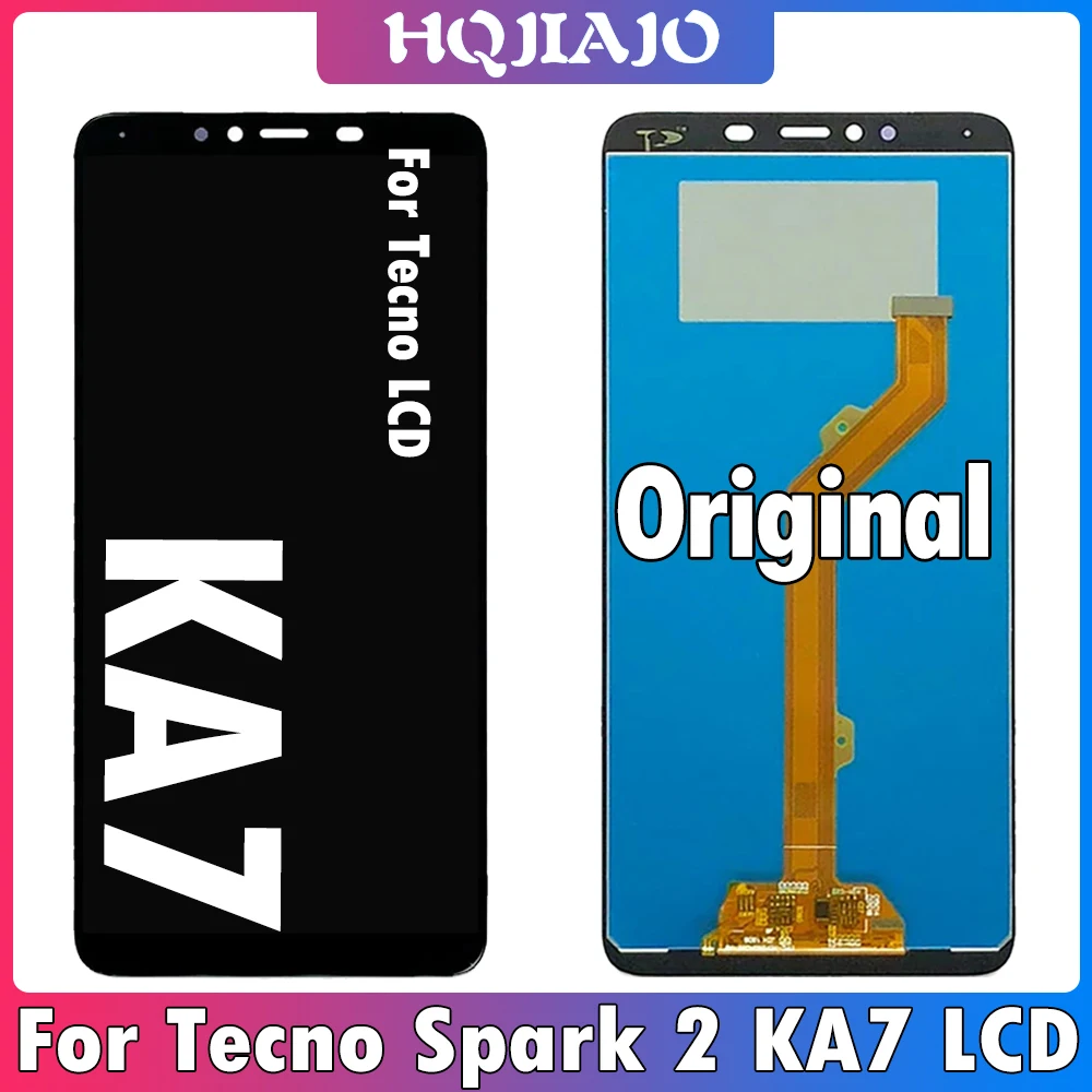 6.0inch Original For Tecno Spark 2 KA7O LCD Display Touch Screen