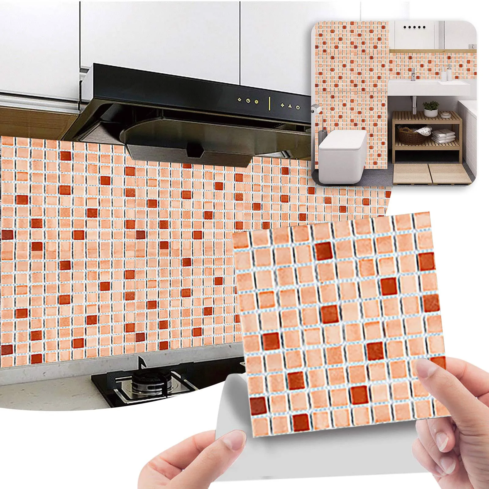 

Creative 3D Tile Stickers Simulation Decoration DIY Floor Plane Wall Stickers Wall Murals Peel And Stick 3d Living Room