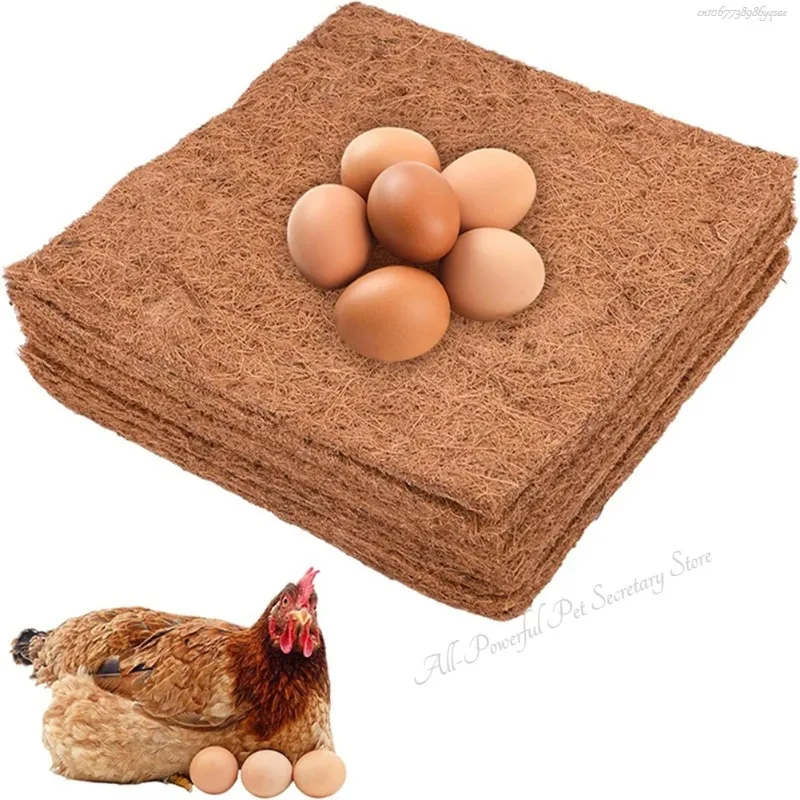 Chicken Nesting Mats 10/6/1pcs Portable Chicken Coop Bedding Non Disposable Wooden Laying Hen Nesting Pads Poultry Supplies