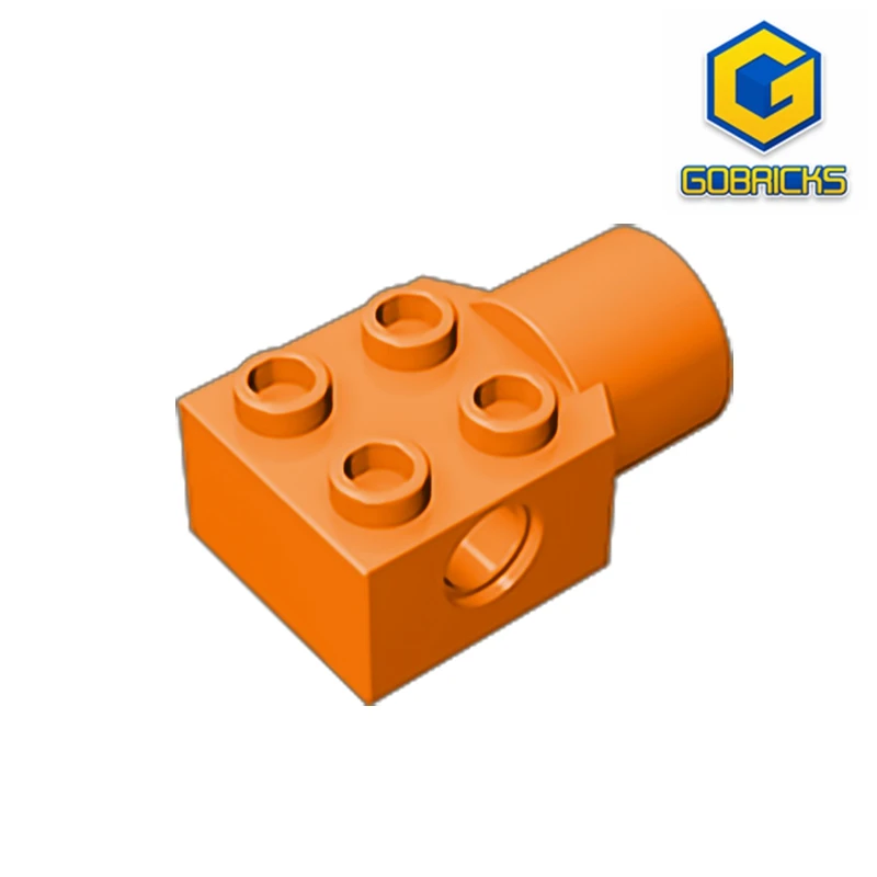 

Gobricks GDS-1087 Technical, Brick Modified 2 x 2 with Pin Hole, Rotation Joint Socket compatible with lego 48169