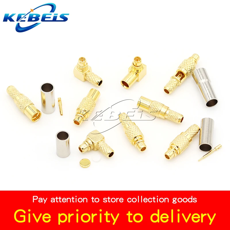 2PCS MCX-JW-1.5 male head MMCX-J-K-1.5 MCX MMCX connector MMCX-JB2