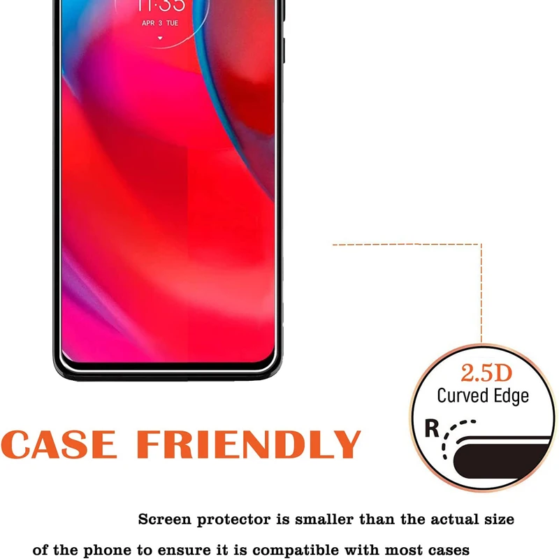Premium Tempered Glass Screen Protector Film - Set of 3