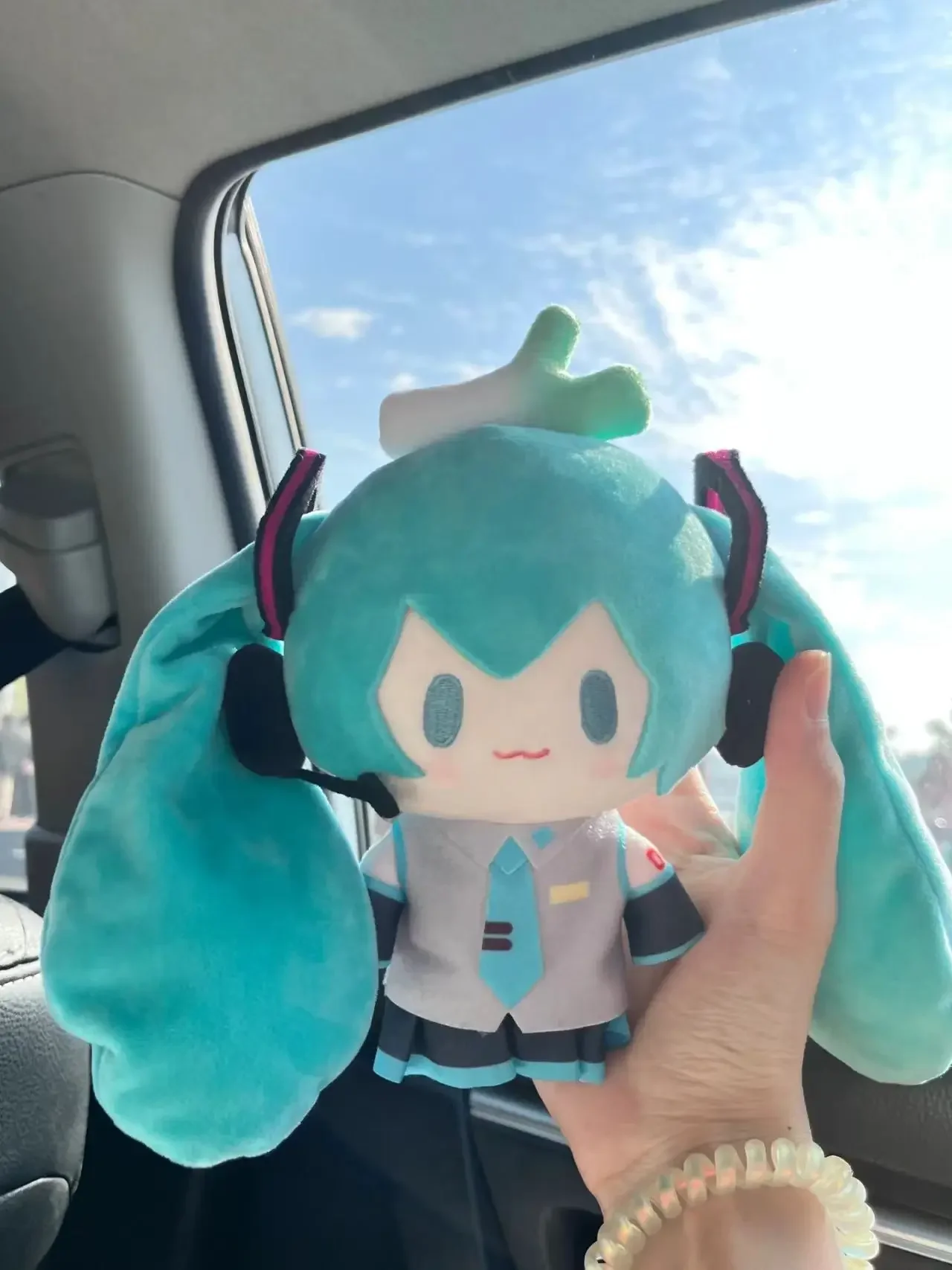 ***NEUE Hatsune Miku Fufu Plüschpuppe Fuwafuwa Anime Kawaii süße coole Spielzeugpuppen Plüsch Zimmer Auto Schreibtisch Dekor Geburtstagsgeschenk für Fan – Detail 2
