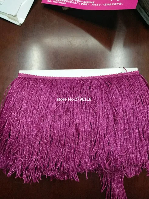 5 Yard/Lot 15CM Long Polyester Lace Tassel Fringe Lace Trim Ribbon Sew Latin Dress Stage Garment Curtain DIY Accessories SM028