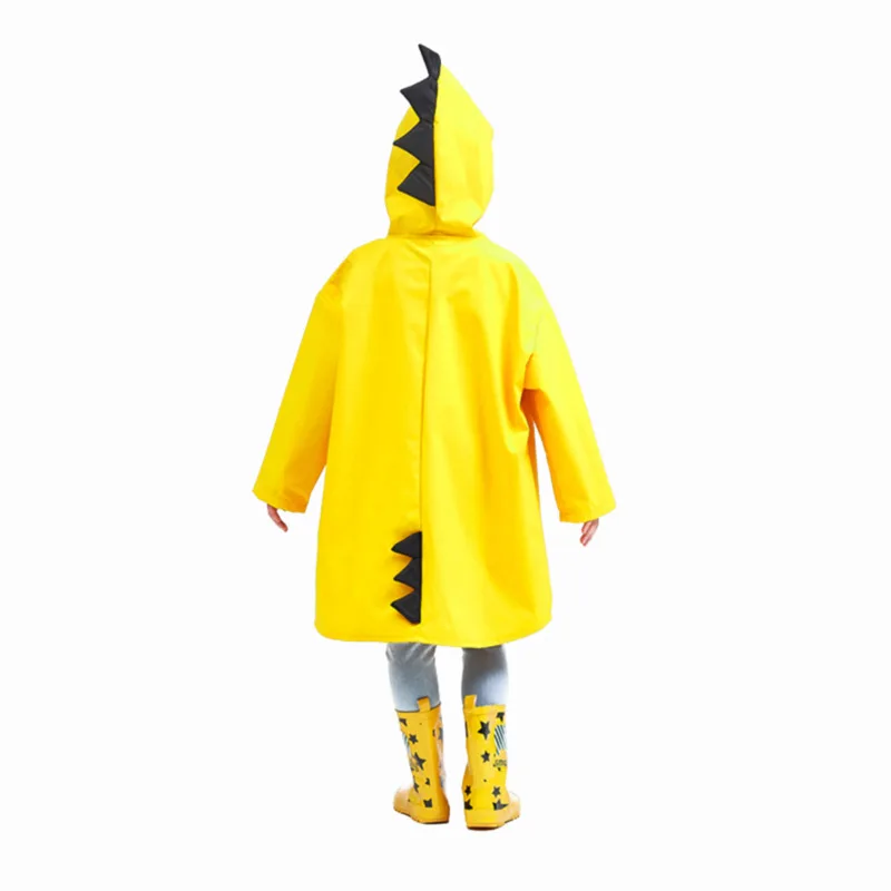 Raincoat Poncho Outdoor Student Dinosaur Polyester Waterproof Cartoon Boys Girls