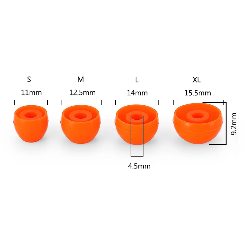 Penon Liqueur O/Liqueur B 4.5mm 실리콘 HiFi 이어팁 시리즈 S/M/L/XL 4.0-6.5mm 노즐 Audiophe 이어폰 이어폰 IEM(3쌍)