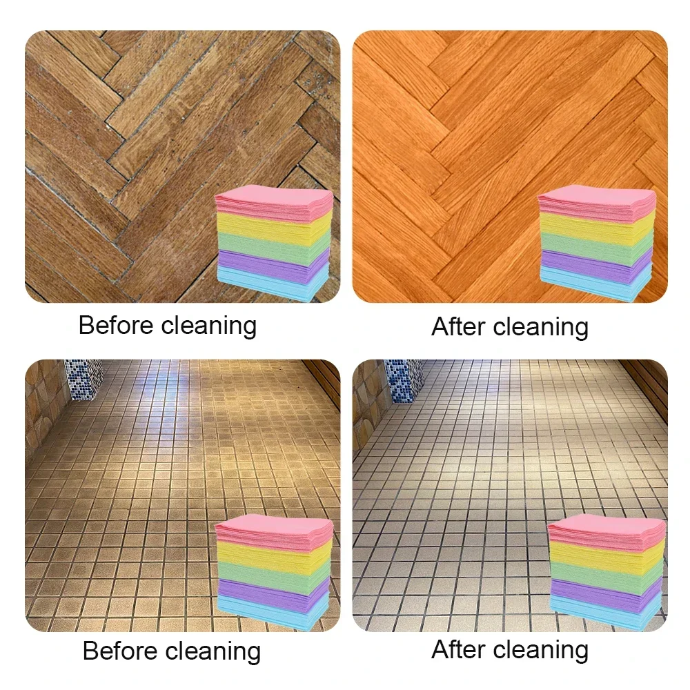 30/90Pcs Floor Cleaner Sheet Wiping Tiles Mopping Toilet Deodorant Yellow Dirt Cleaning Tool Powder Laminate Household Hygiene