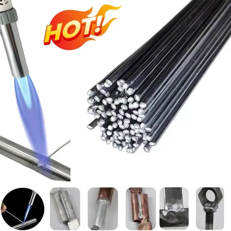 1.6/2.0mm Low Temperature Easy Melt Aluminum Welding Rod Cored Wire Rod Solder for Propane Torch No Need Solder Powder Weld Bar