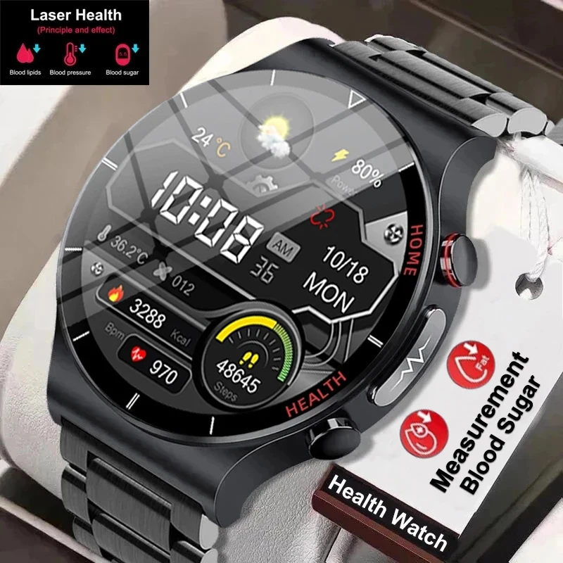 

ECG+PPG Smart Watch Men Sangao Laser Health Heart Rate Blood Pressure Fitness Sports Watches IP68 Waterproof watch sale