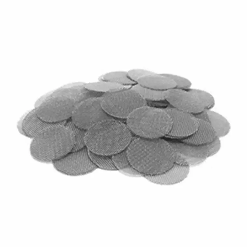 200/50pcs Smoking Tobacco Metal Filters Pipe Screen Gauze Hookah Water Pipe Stainless Steel Mesh Combustion Support Net 15~25mm 5