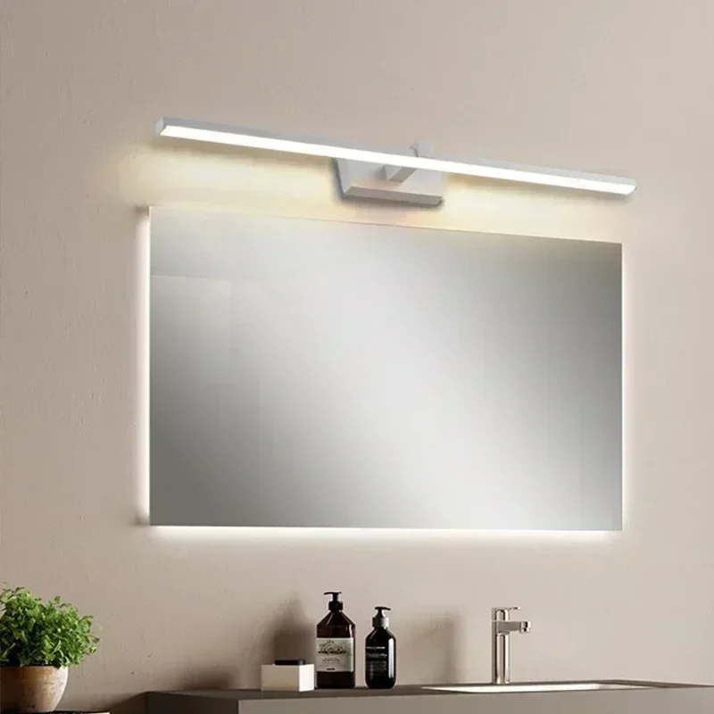 LED Wall Lamp 40/60/80/100cm Mirror Decor Lighting Modern Long Strip Bathroom Washroom Kitchen Indoor