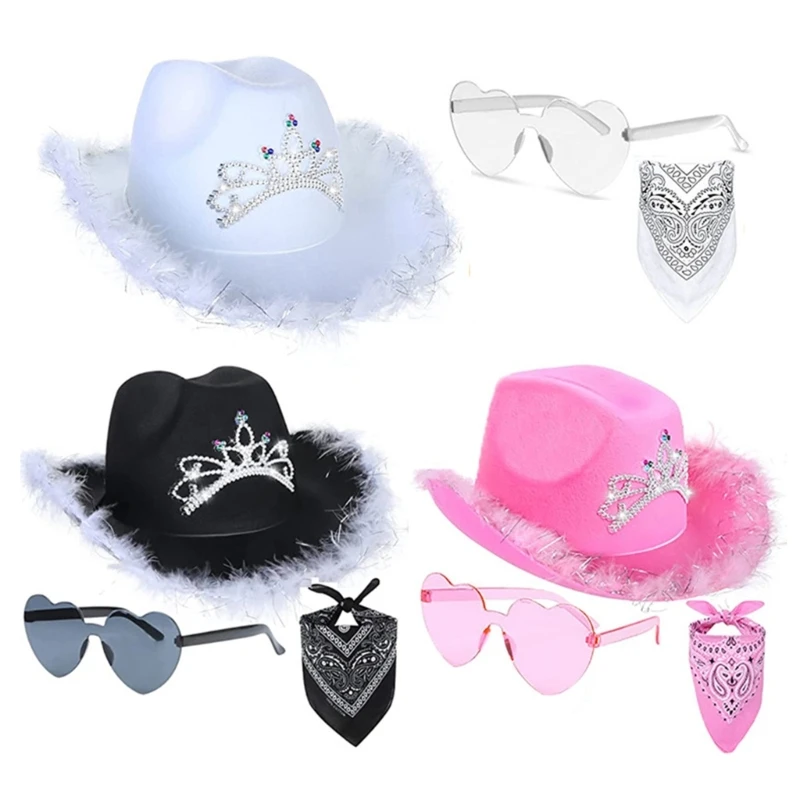 Cowboy Hats Delicate Cowboy Hat Breathable Western Cowboy Hat for Night Club Bar