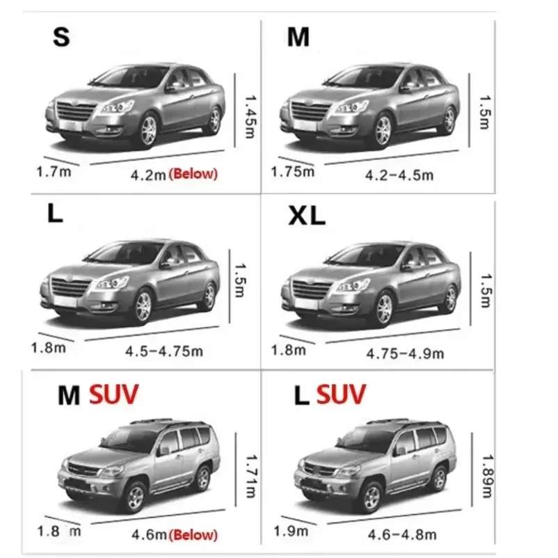 Telo Copriauto Completo per Esterni, Impermeabile, Antipolvere, Resistente a Sole, Pioggia, Ghiaccio, Neve e Raggi UV, Protezione per Automobile - Image 6