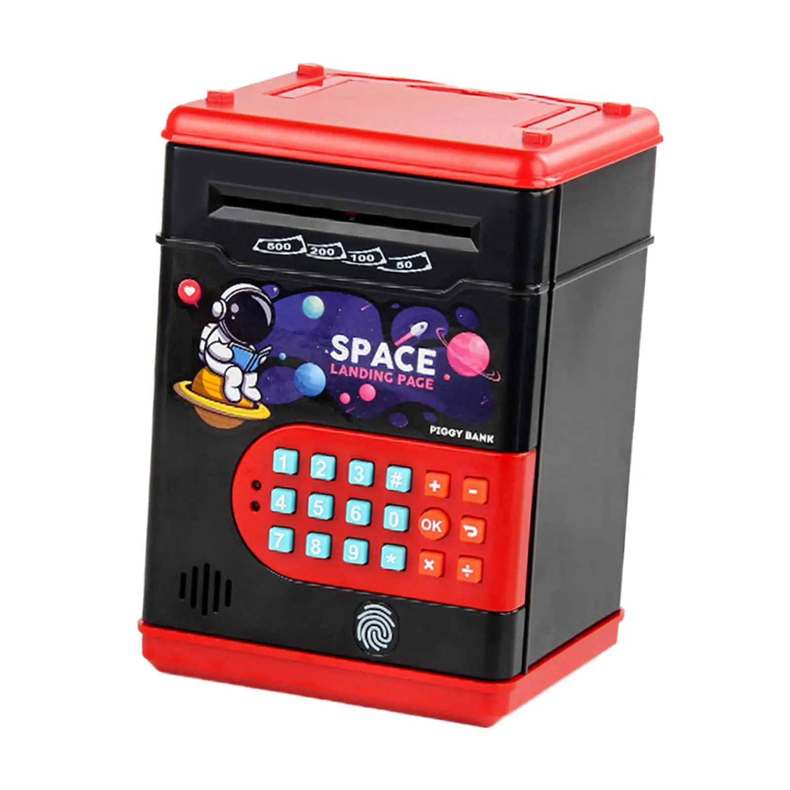 

Electronic Saving Bank Password Code Lock Large Capacity Password ATM Machine Toy Cash Coins Can for Age 3+ Kids Holiday Gifts